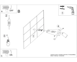 Online Sollux Spot Lampe Wand Schwarz rund Ø 8 cm klein für E27