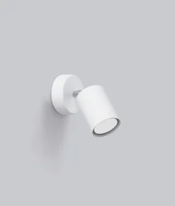 Sollux Spot Lampe Wand Weiß klein H: 18,5 cm verstellbar GU10* Wohnzimmerlampen|Küchenlampen