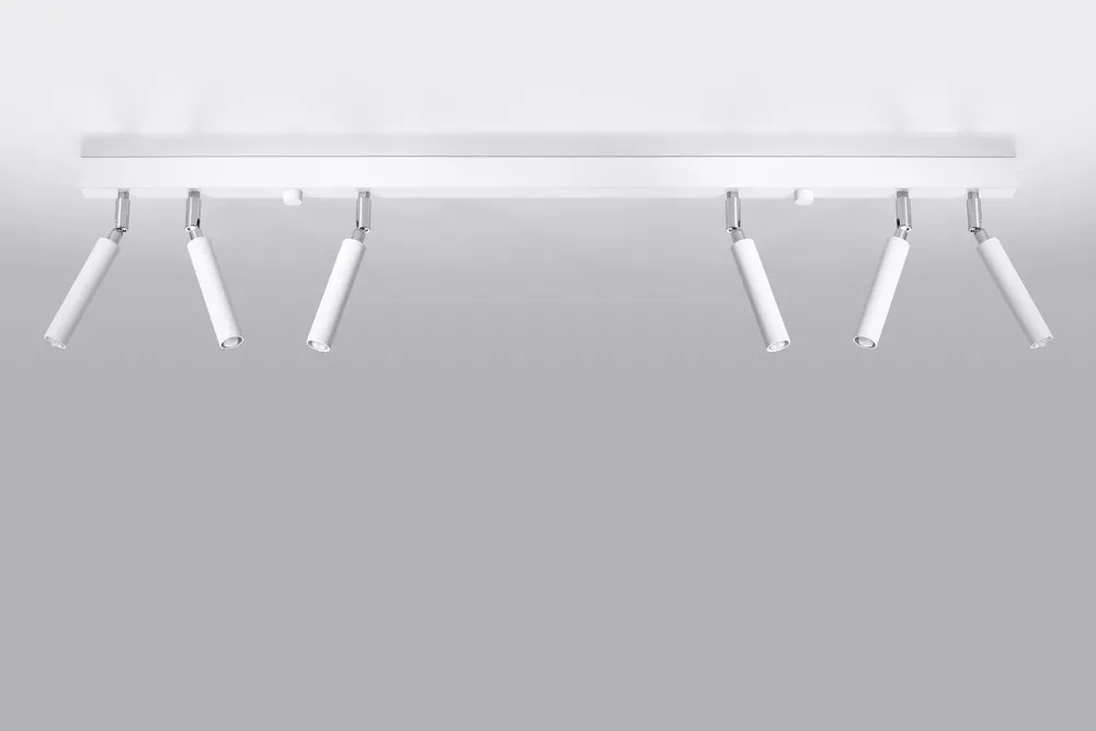 Sollux Spot Lampe Weiß 6-flammig G9 100 cm lang schwenkbar* Deckenleuchten|Flurlampen