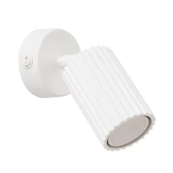 Sollux Spot Lampe Weiß GU10 B: 8 cm klein Aluminium schwenkbar* Flurlampen|Wohnzimmerlampen