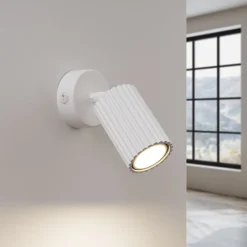 Sollux Spot Lampe Weiß GU10 B: 8 cm klein Aluminium schwenkbar* Flurlampen|Wohnzimmerlampen