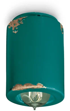 Clearance Ferroluce Spot Leuchte Decke Keramik Ø 8,5 cm Aufputz E14 rund