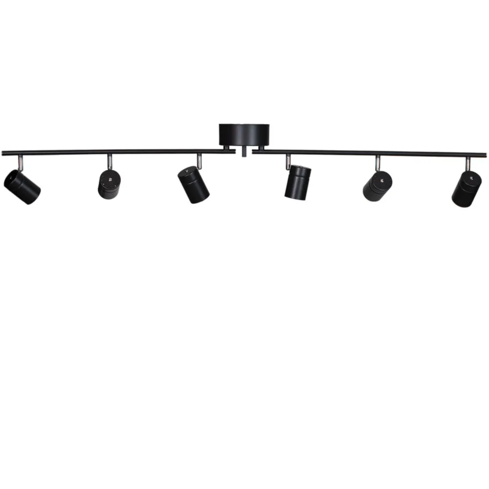 By Rydéns Spot Strahler groß 124 cm lang Metall GU10 6-flammig Schwarz* Flurlampen|Wohnzimmerlampen