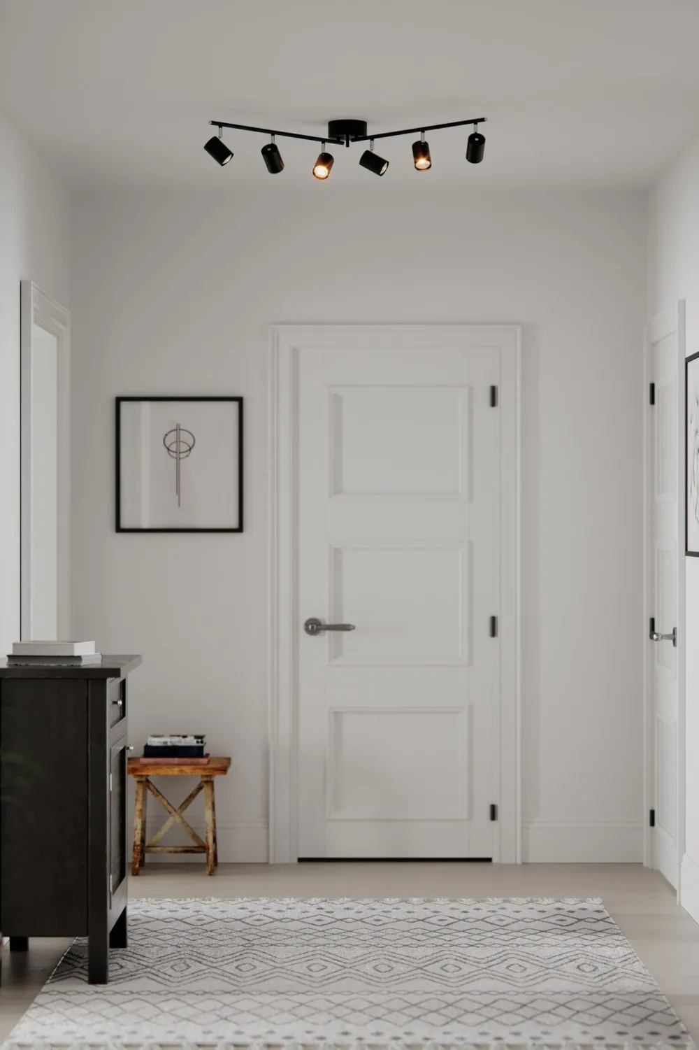 By Rydéns Spot Strahler groß 124 cm lang Metall GU10 6-flammig Schwarz* Flurlampen|Wohnzimmerlampen