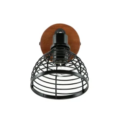 Easylight Spot Strahler Holz Metall Retro Design E14 wohnlich* Holzlampen|Küchenlampen