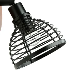 Easylight Spot Strahler Holz Metall Retro Design E14 wohnlich* Holzlampen|Küchenlampen