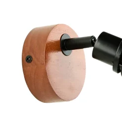 Easylight Spot Strahler Holz Metall Retro Design E14 wohnlich* Holzlampen|Küchenlampen