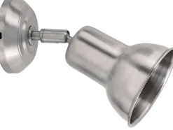 Outlet Lido Spot Strahler Messing Ø12cm edel E27 in Nickel LINOS