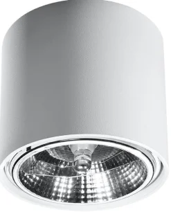 Sollux Spot Weiß Aluminium rund Modern vielseitig JASMYNN