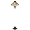 Online Elstead Standlampe Tiffany Stil 149cm Zugpendel E27 Glas Metall