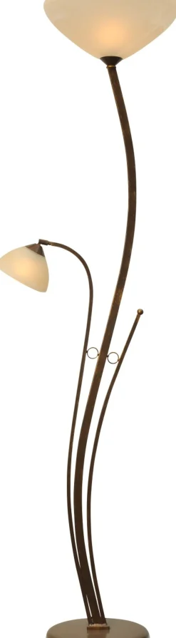 Best Masterlight Standleuchte BOLZANO in Braun Patina 2-flmg