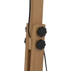 TK Lighting Stehlampe 180 cm hoch E27 verstellbar Holz Metall* Lampen Aus Aller Welt|Holzlampen