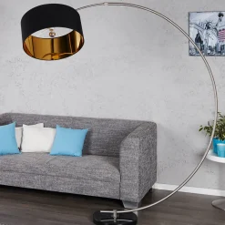 New Invicta Interior Stehlampe Bogenleuchte Dimmbar flexibel ausziehbar