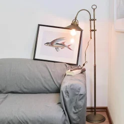 Online Giovanni Battista Stehlampe Bronze Antik aus Echt-Messing