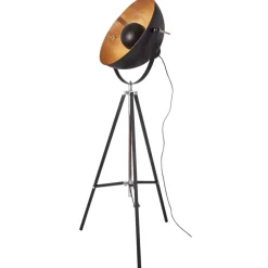 By Rydéns Stehlampe Dreibein in Schwarz Gold E27 160 cm Metall