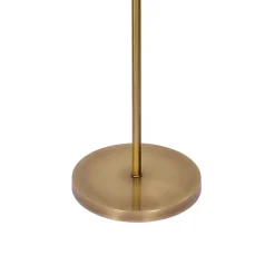 Giovanni Battista Stehlampe E27 160,5 cm in Bronze hell Braun Messing Stoff* Bürolampen|Lampen Aus Aller Welt