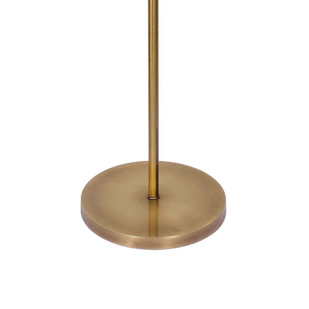 Giovanni Battista Stehlampe E27 160,5 cm in Bronze hell Braun Messing Stoff* Bürolampen|Lampen Aus Aller Welt