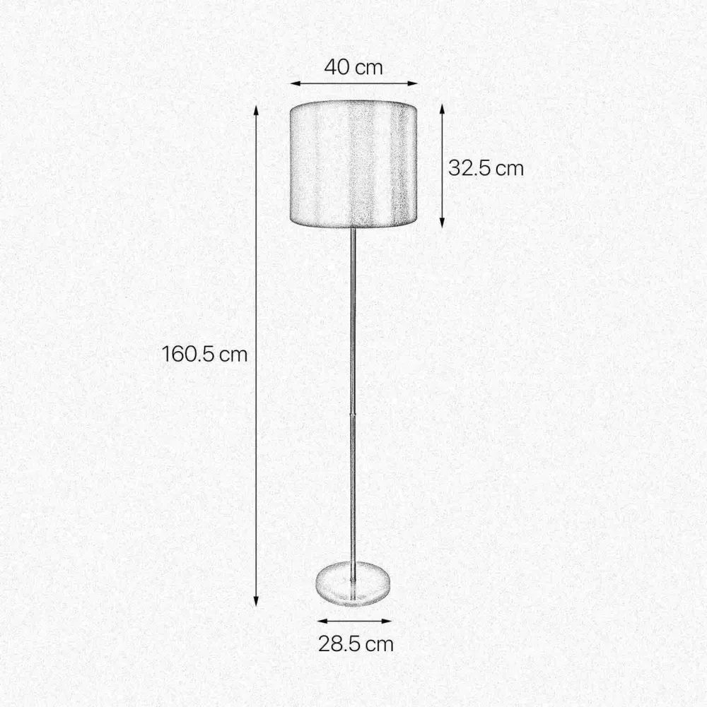 Giovanni Battista Stehlampe E27 160,5 cm in Bronze hell Braun Messing Stoff* Bürolampen|Lampen Aus Aller Welt