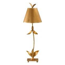 Elstead Stehlampe ELIF in Blattgold H:76cm Bodenlampe* Moderne Lampen|Designerlampen