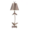 Best Elstead Stehlampe ELIF in Blattsilber H:76cm Bodenlampe