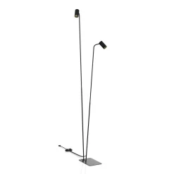 Nowodvorski Stehlampe 2-flammig 212-216 cm GU10 in Schwarz Gold* Wohnzimmerlampen|Metall Lampen