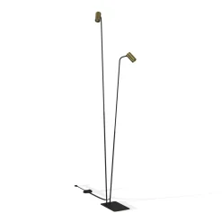 Online Nowodvorski Stehlampe 2-flammig GU10 212-216 cm in Schwarz Messing