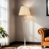 Best Jupiter Stehlampe GANARA 158cm Barock Muster Shabby Gold