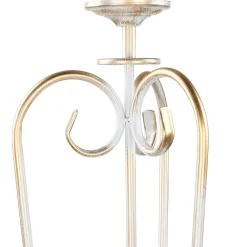 Best Jupiter Stehlampe GANARA 158cm Barock Muster Shabby Gold