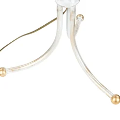 Best Jupiter Stehlampe GANARA 158cm Barock Muster Shabby Gold