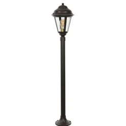 Lido Stehlampe Garten 100 cm Messing Rostbraun Rustikal* Rustikale Lampen|Messinglampen