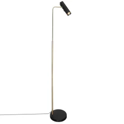 By Rydéns Stehlampe Gold Schwarz 157 cm hoch GU10 verstellbar* Wohnzimmerlampen|Metall Lampen