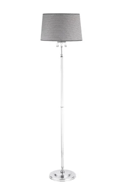 Online Jupiter Stehlampe Grau Chrom 166cm AELUA Wohnzimmer Licht