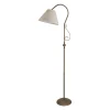 Giovanni Battista Stehlampe groß 190 cm E27 schwenkbar Messing Stoff Rustikal* Bürolampen|Lampen Aus Aller Welt