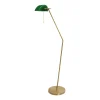 New Giovanni Battista Stehlampe in Bronze hell Grün E27 146 cm Echt-Messing Glas