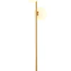 Jupiter Stehlampe in Gold Weiß aus Messing Glas 151 cm Modern* Bürolampen|Kugellampen