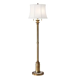 Elstead Stehlampe JOHA in Messing 158cm Ø43cm Bodenlampe* Vintage Lampen|Designerlampen