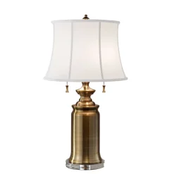 Elstead Stehlampe JOHA in Messing 69cm Vintage Bodenlampe* Nachttischlampen|Stofflampen