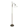 New Giovanni Battista Stehlampe Keramik Messing 130 cm in Bronze Antik Weiß E27