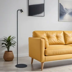 Discount TK Lighting Stehlampe klein 140 cm verstellbarer Schirm Schwarz