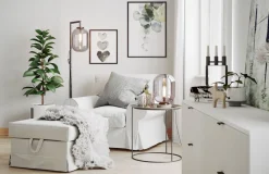 New By Rydéns Stehlampe Marmor Fuß 150 cm hoch Retro Design