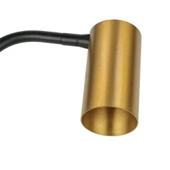 Nowodvorski Stehlampe Messing Schirm 124cm Modern flexibel GU10* Metall Lampen|Messinglampen