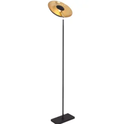 By Rydéns Stehlampe Metall 171 cm in Schwarz Gold E27 ANJA* Wohnzimmerlampen|Metall Lampen