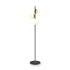Online Maytoni Stehlampe Metall Glas 150 cm hoch in Gold Weiß Schwarz