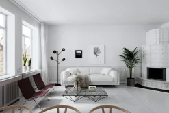 By Rydéns Stehlampe Metall Glas 175,5 cm hoch in Schwarz Gold G9* Wohnzimmerlampen|Metall Lampen