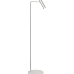 New Luminex Stehlampe Metall GU10 verstellbar 159 cm in Grau Chrom