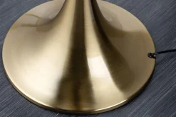 Invicta Interior Stehlampe Metall Nylon Gold Schwarz E27 160 cm elegant