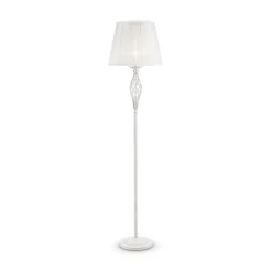 Hot Maytoni Stehlampe Metall Stoff 165 cm in Shabby Weiß Gold Weiß