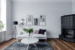 Best By Rydéns Stehlampe Metall Stoff 145 cm hoch Dreibein Schwarz E27