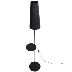 TK Lighting Stehlampe mit Ablage Metall Stoff 170 cm hoch E27* Stofflampen|Wohnzimmerlampen