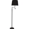 Outlet By Rydéns Stehlampe mit Leselampe 157 cm Schwarz Stoff Metall E27 + LED